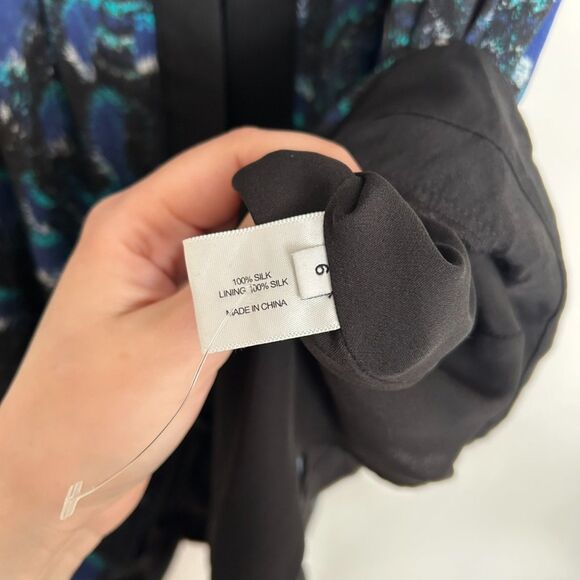 Proenza Schouler 100% Silk Fit and Flare Watercolor Dress - Picture 6 of 7